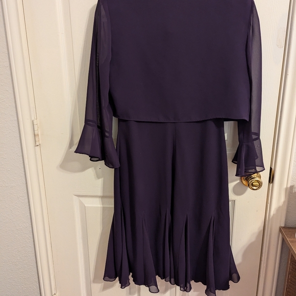 ✨3/$15✨ S.L. Fashions Petite Women's Dress with Cover - Picture 5 of 12